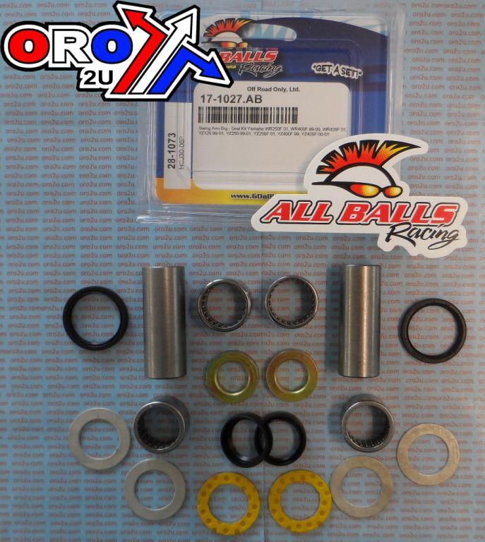 SWINGARM BEARING KIT ALLBALLS, ALLBALLS 28-1073 YAMAHA YZ/WR 125/250/400/426 99-01