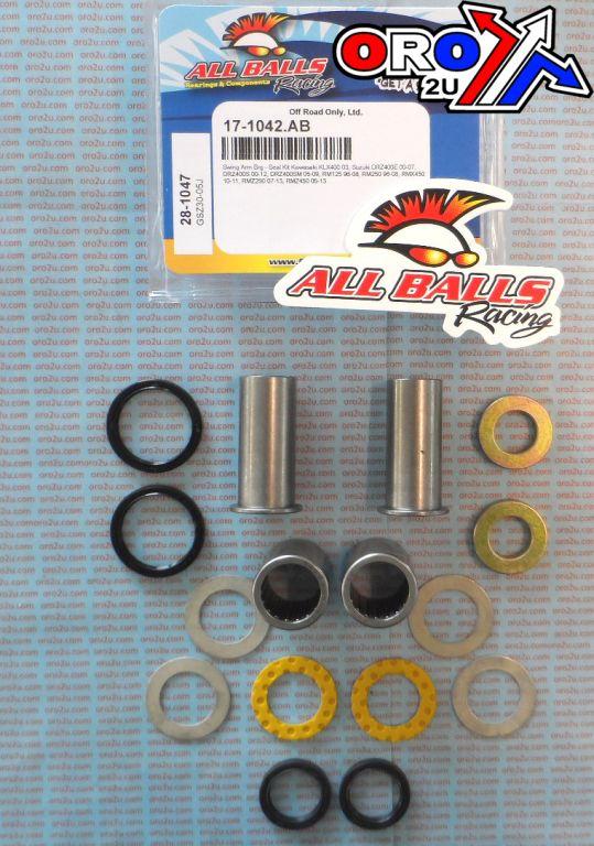 SWINGARM BEARING KIT ALLBALLS, ALLBALLS 28-1047 KAW KLX 400/SUZ RMZ 125/250/400 96-22