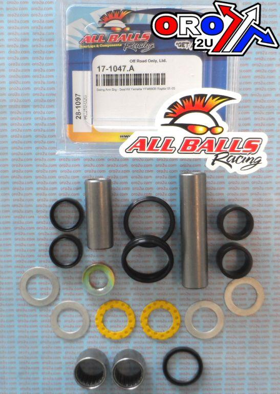 SWINGARM BEARING KIT ALLBALLS, ALLBALLS 28-1097 YFM660R 01-05