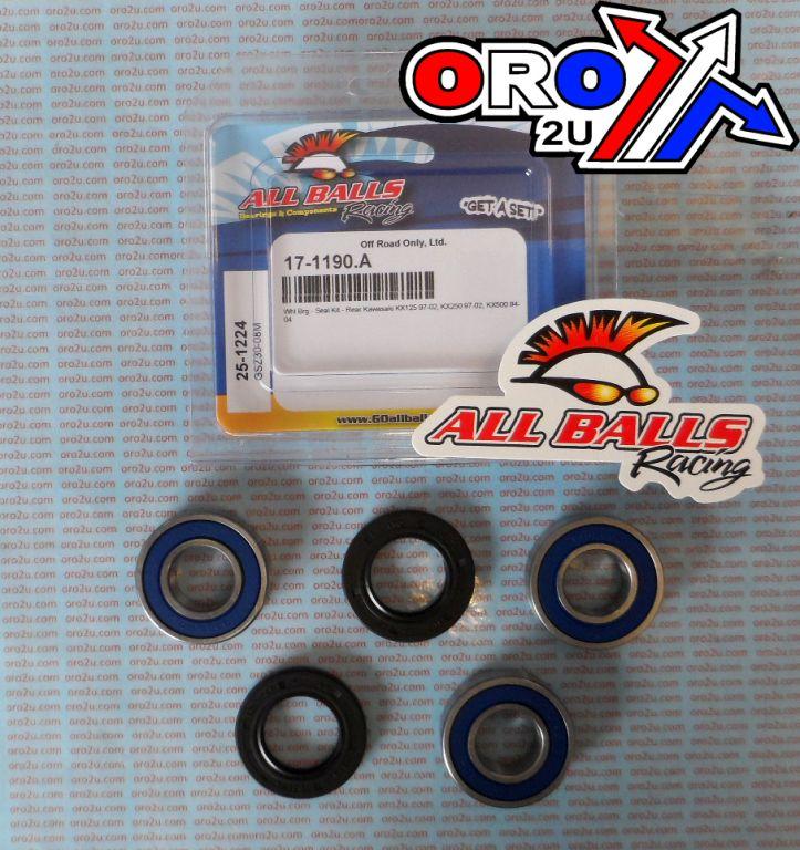WHEEL BEARING KIT REAR 94-04 KAW KX125/250/500, ALLBALLS 25-1224 DIRT