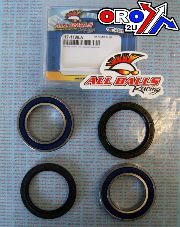 WHEEL BEARING KIT REAR 87-90 SUZ LT-500R, ALLBALLS 25-1337 ATV