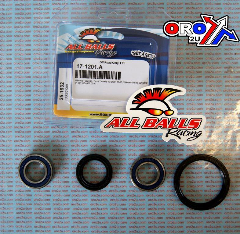 WHEEL BEARING KIT FRONT 98-19 YAM WR250-450, ALLBALLS 25-1632 DIRT