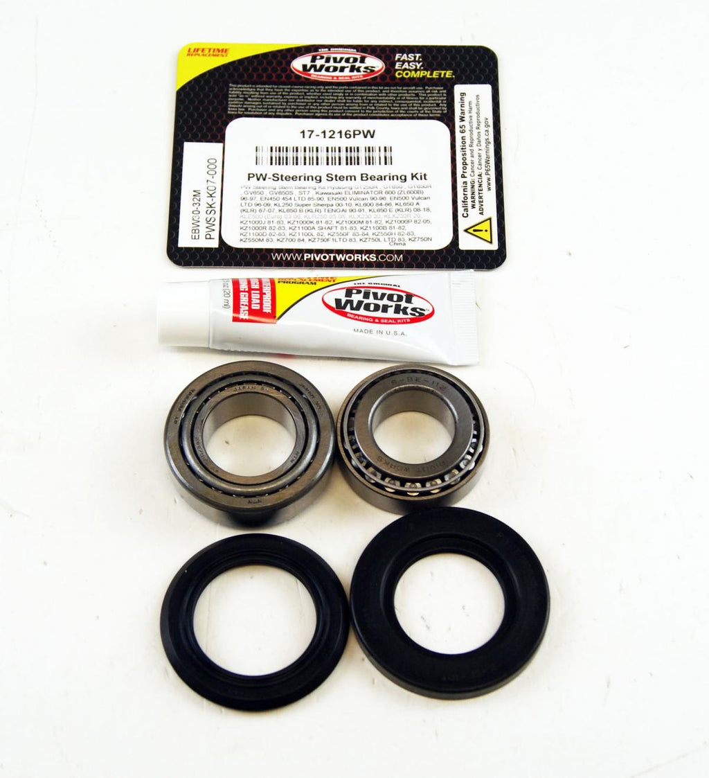 STEERING BEARING & SEAL KIT, PIVOT WORKS PWSSK-K07-000, Hyosung GT250R GT650 GT650R GV650 GV650S ST7 Kawasaki ELIMINATOR 600 (ZL600B) 96-97, EN4