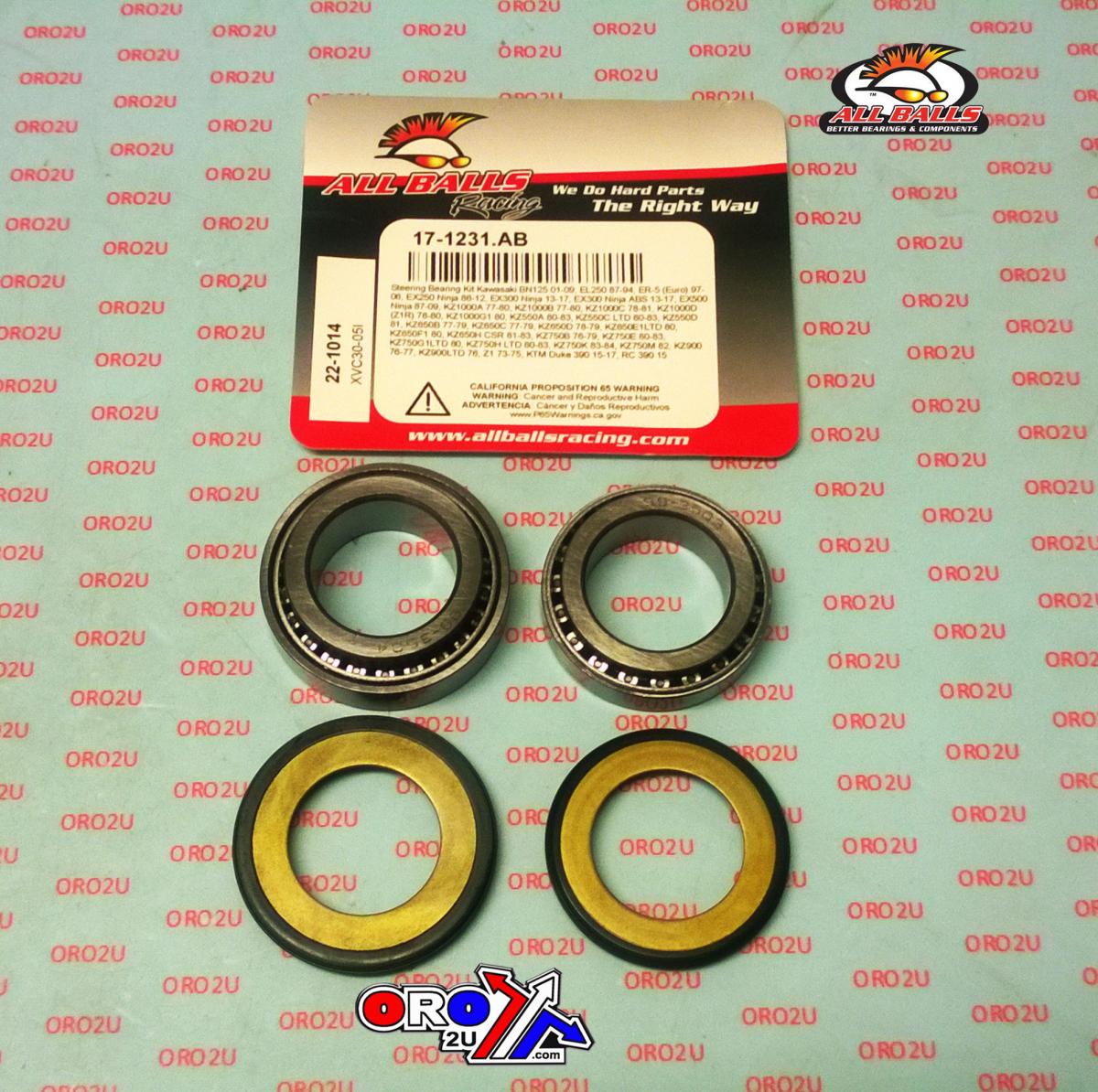STEERING BEARING KIT ALLBALLS, ALLBALLS 22-1014 KAWASAKI