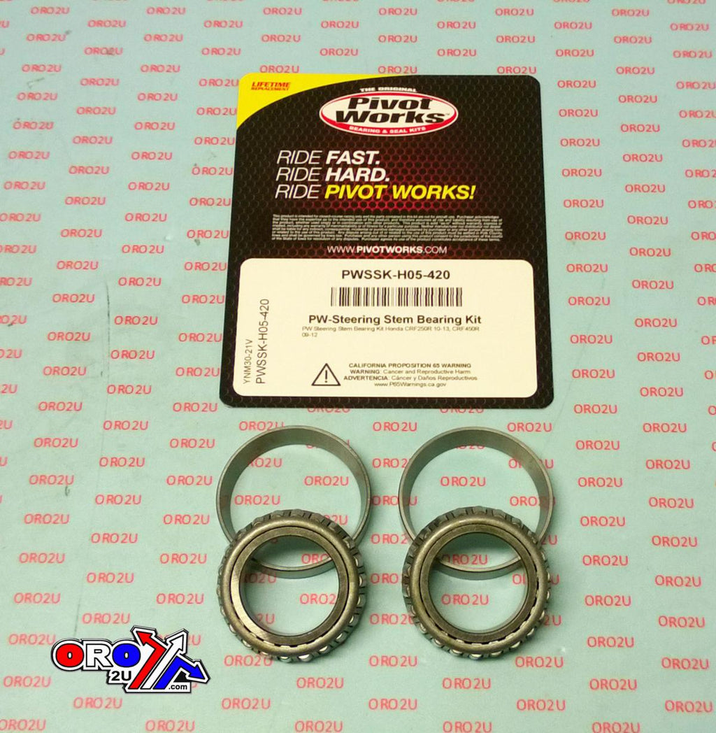 STEERING BEARING KIT CRF, PIVOT WORKS PWSSK-H05-420 CRF250R 10-13, CRF450R 09-12