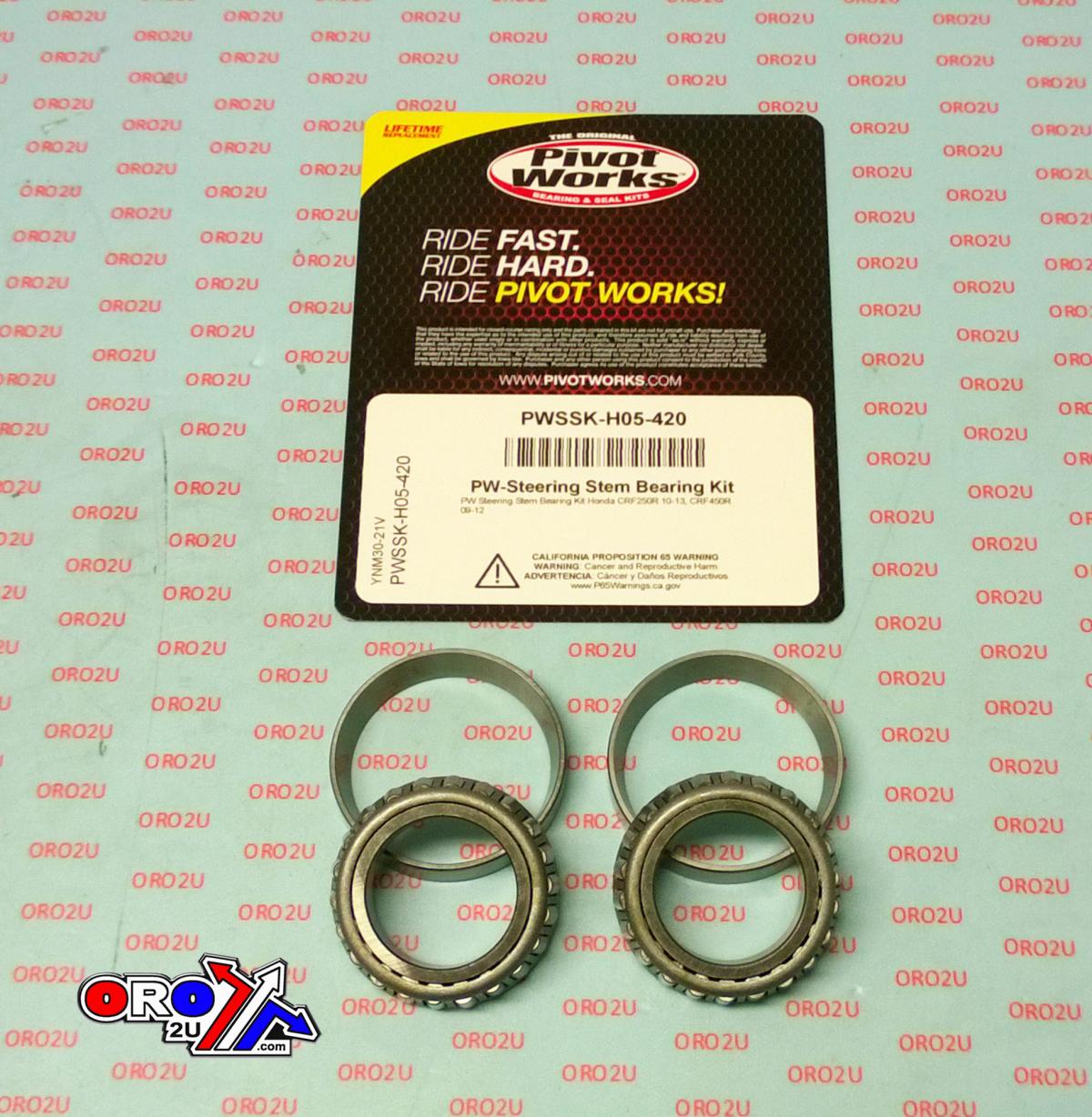 STEERING BEARING KIT CRF, PIVOT WORKS PWSSK-H05-420 CRF250R 10-13, CRF450R 09-12