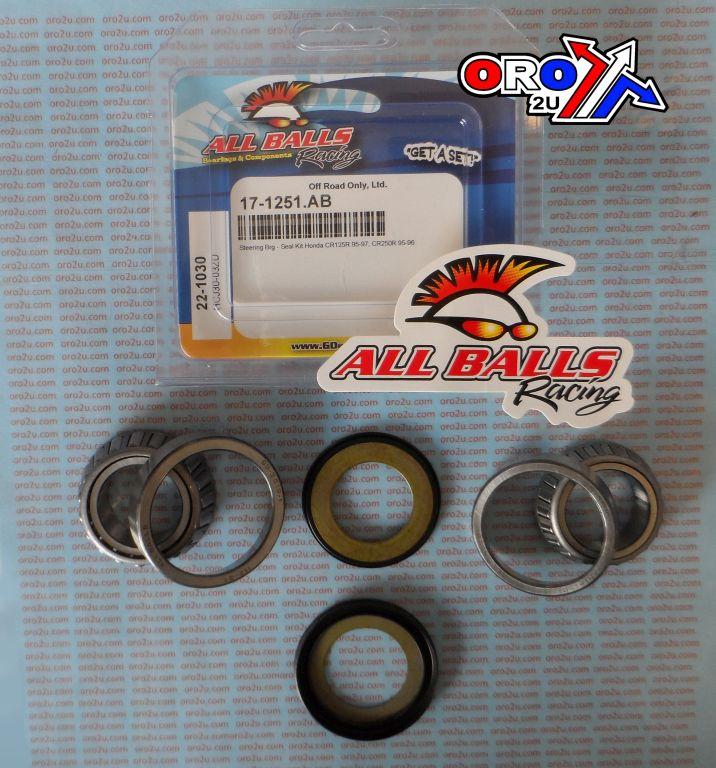 STEERING BEARING KIT ALLBALLS, ALLBALLS 22-1030 HONDA