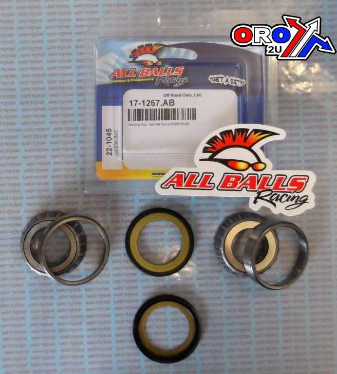 STEERING BEARING KIT ALLBALLS, ALLBALLS 22-1045 SUZUKI RM80