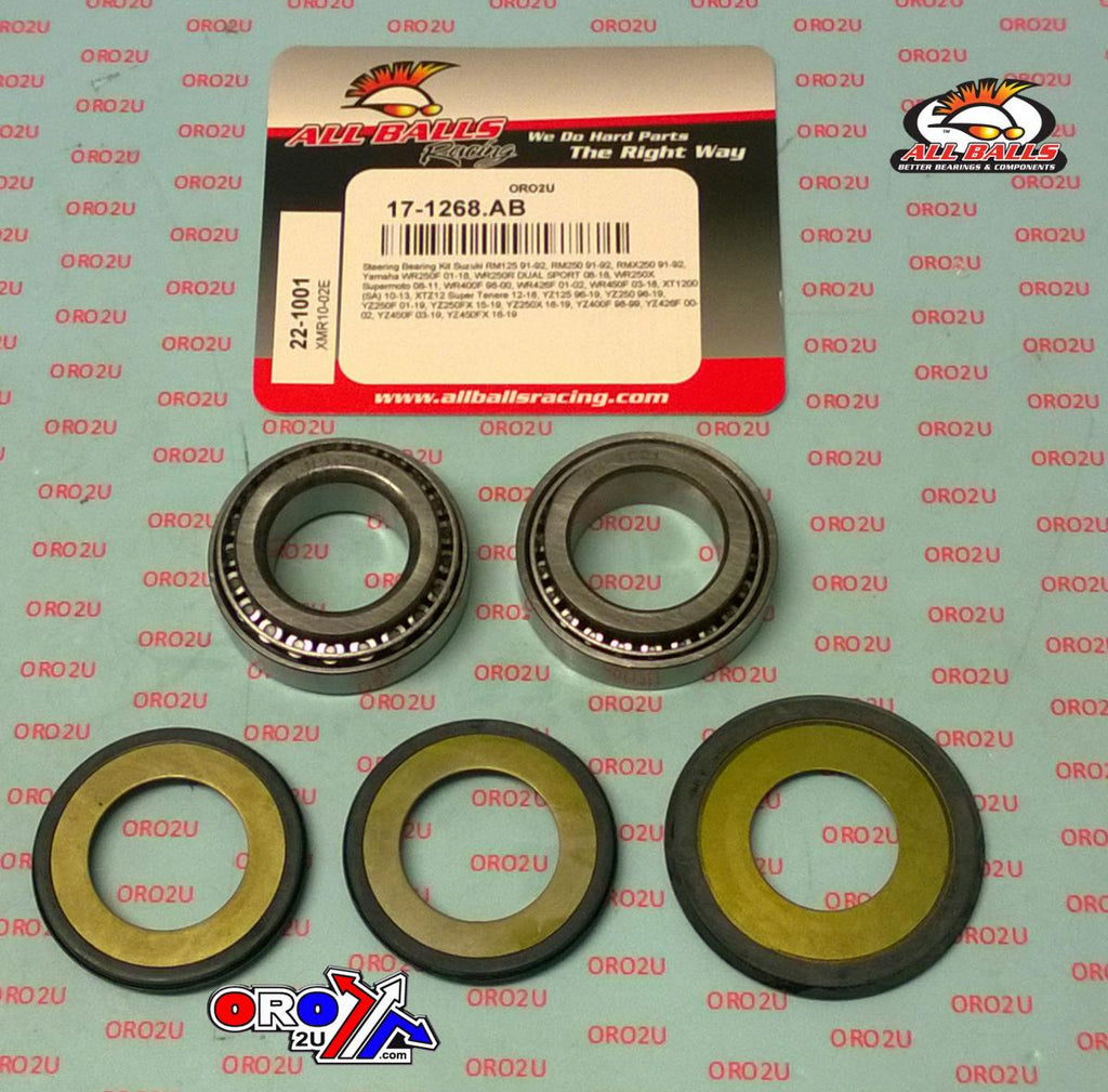 STEERING BEARING KIT ALLBALLS, ALLBALLS 22-1001 SUZUKI YAMAHA