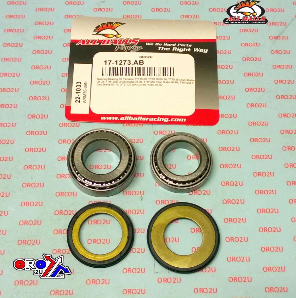 STEERING BEARING KIT ALLBALLS, ALLBALLS 22-1033 YAMAHA