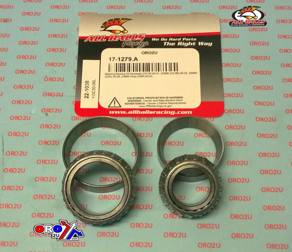 STEERING BEARING KIT ALLBALLS, ALLBALLS 22-1038 KAWASAKI
