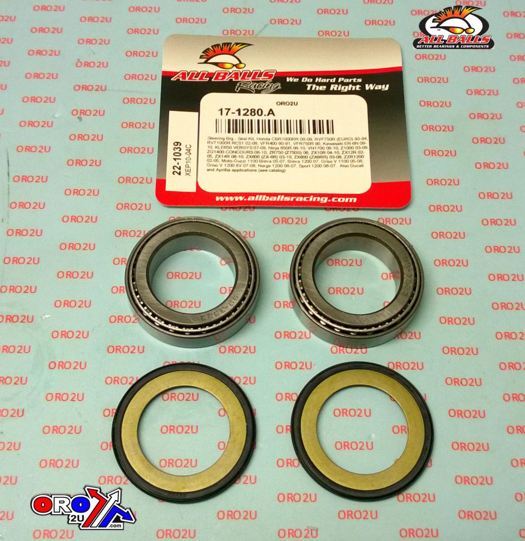 STEERING BEARING KIT ALLBALLS, ALLBALLS 22-1039 APRILIA/DUCATI/HON/KAW/GUZZI