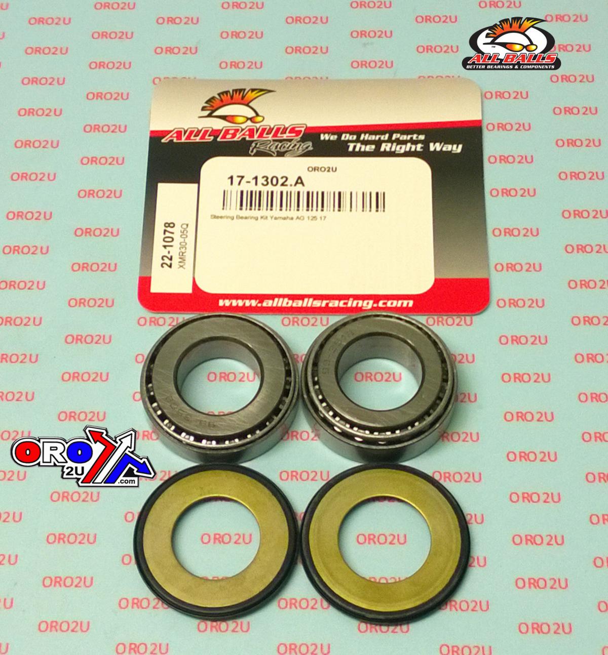 STEERING BEARING KIT ALLBALLS, ALLBALLS 22-1078 YAMAHA AG125