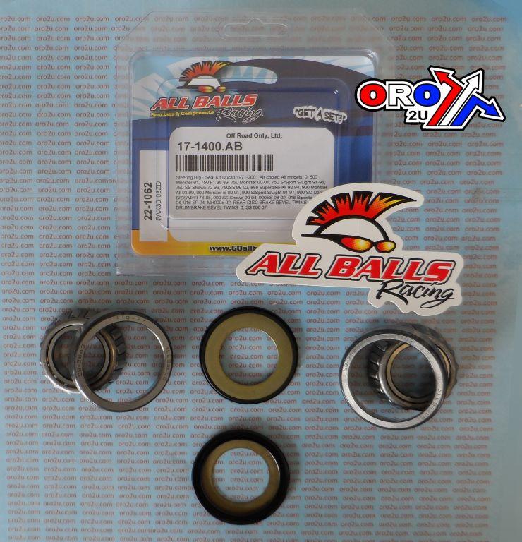 STEERING BEARING KIT ALLBALLS, ALLBALLS 22-1062 DUCATI/KAW W650