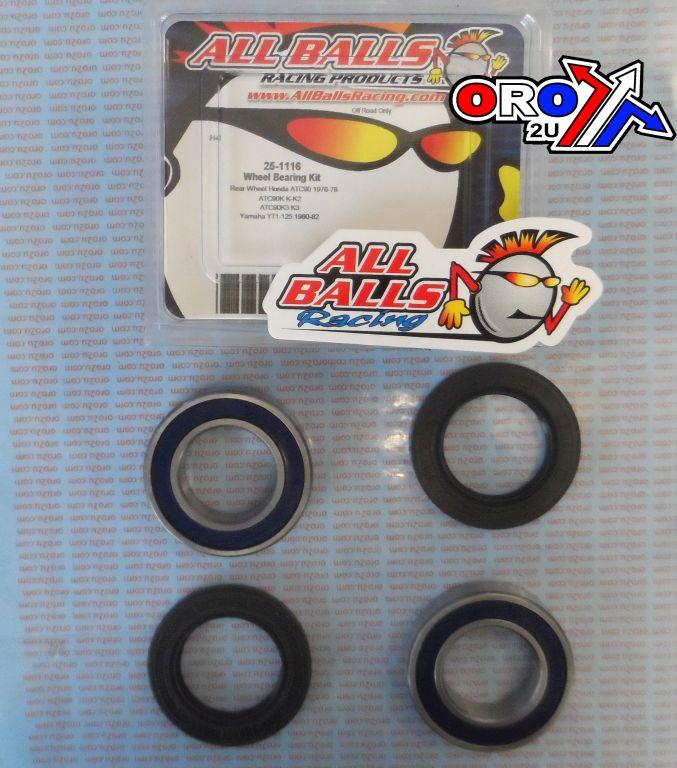 WHEEL BEARING KIT REAR 73-82 HON ATC90/YAM YT1-125, ALLBALLS 25-1116 ATV/ROAD