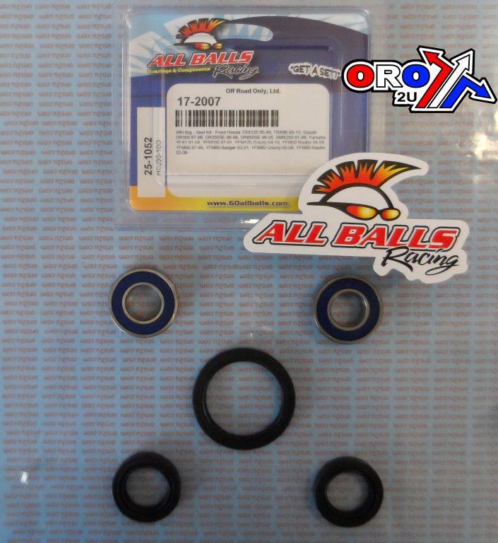 WHEEL BEARING KIT FRONT 85-22 ETON/HON/YAM 50-150, ALLBALLS 25-1052 ATV