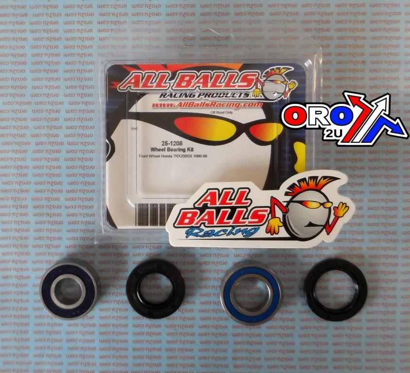 WHEEL BEARING KIT FRONT 86-88 HON TRX200SX, ALLBALLS 25-1208 ATV