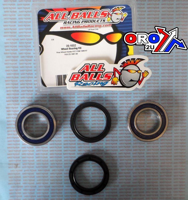 WHEEL BEARING KIT REAR 86-88 HON ATC/TRX 125, ALLBALLS 25-1032 ATV