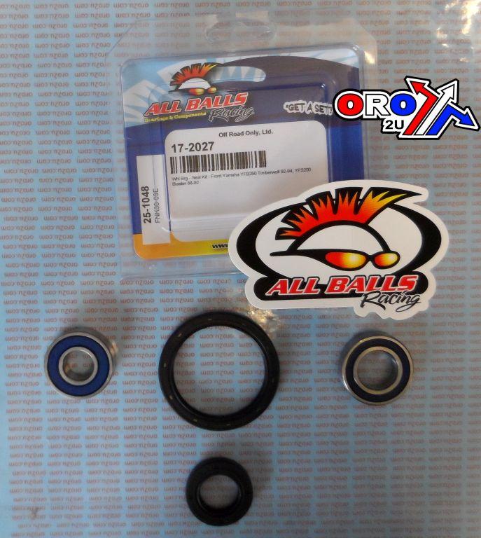 WHEEL BEARING KIT FRONT 88-02 YAM YFB250/YFS200, ALLBALLS 25-1048 ATV