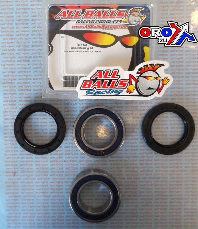 WHEEL BEARING KIT REAR 83-85 YAM YTM200, ALLBALLS 25-1131 ATV