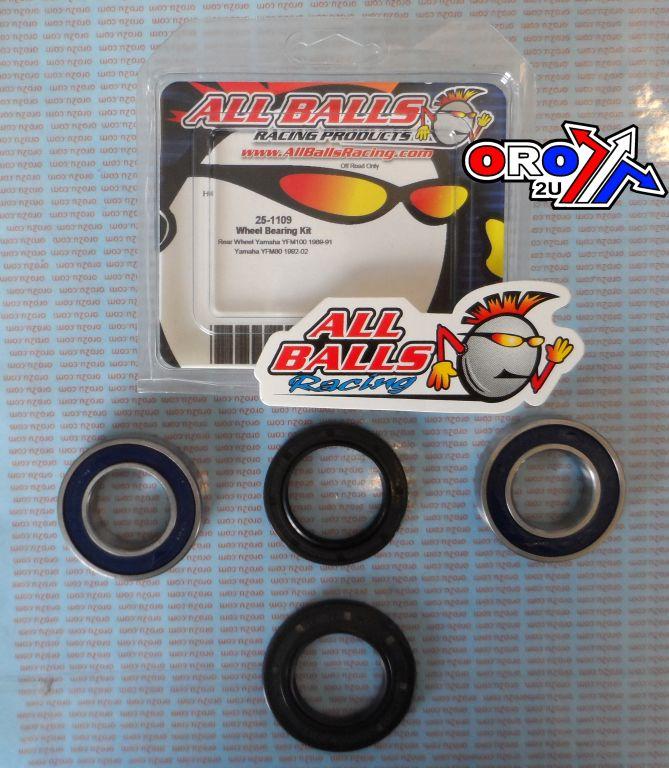 WHEEL BEARING KIT REAR 89-08 YAM YFM 50/80/100, ALLBALLS 25-1109 ATV