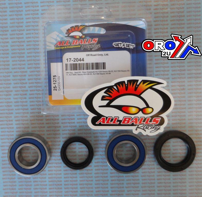 WHEEL BEARING KIT REAR 88-11 KAW KLF220-400, ALLBALLS 25-1275 ATV