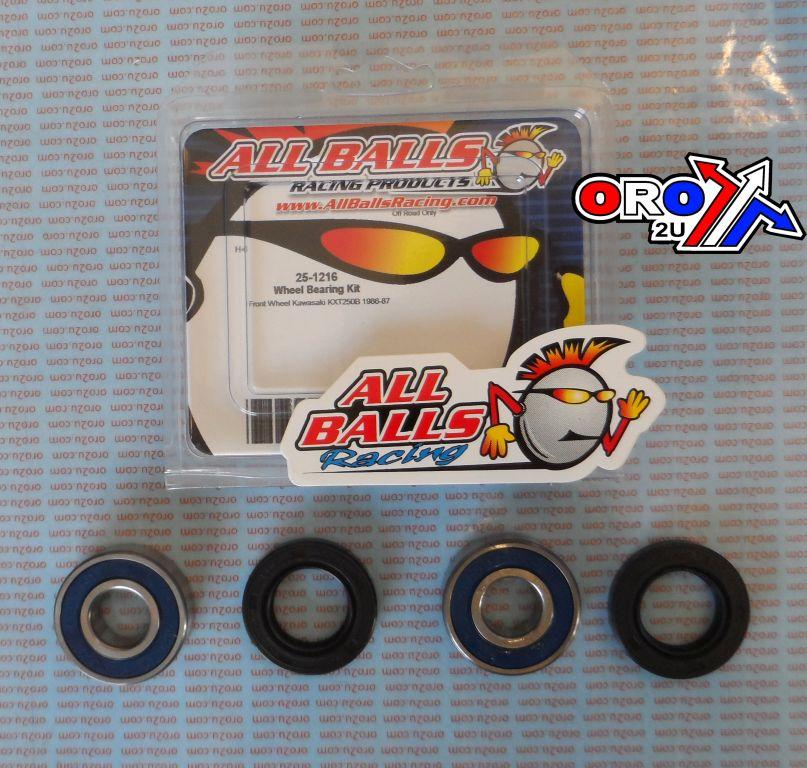 WHEEL BEARING KIT FRONT & REAR 85-22 ETON/KAW, ALLBALLS 25-1216 ROAD