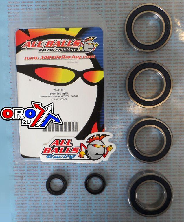 WHEEL BEARING KIT REAR 83-85 KAW KLT 200/250, ALLBALLS 25-1128 ATV