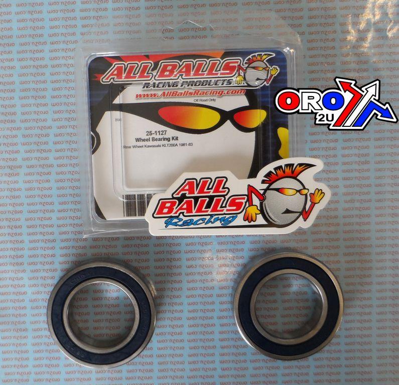 WHEEL BEARING KIT REAR KAW, ALLBALLS 25-1127 KLT200A 81-83