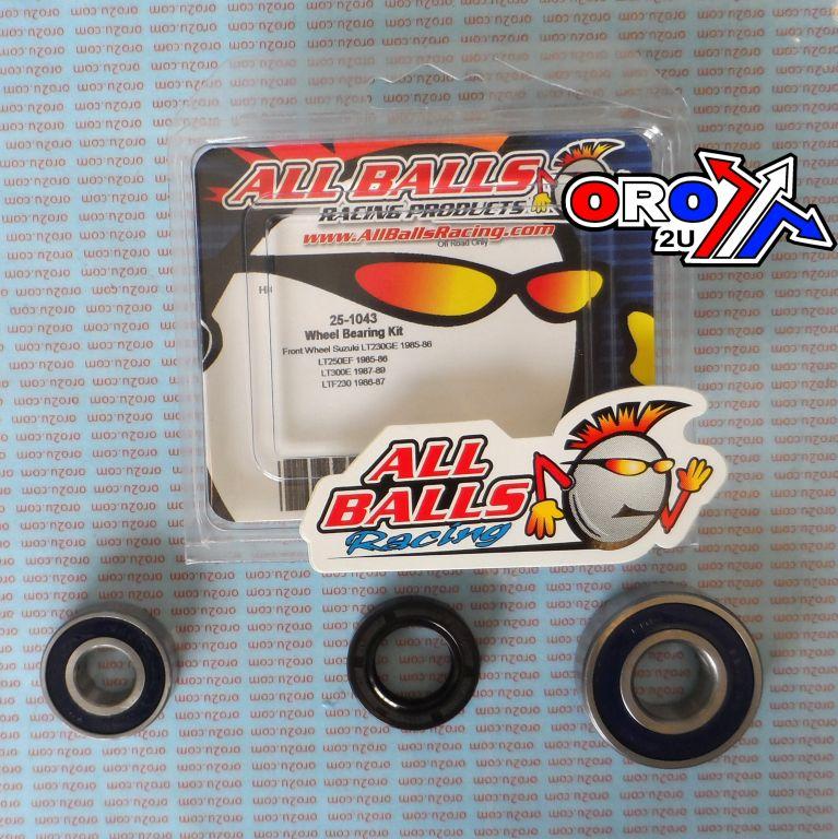 WHEEL BEARING KIT FRONT 85-22 POLARIS 70/150/SUZ LT-230-300, ALLBALLS 25-1043 ATV