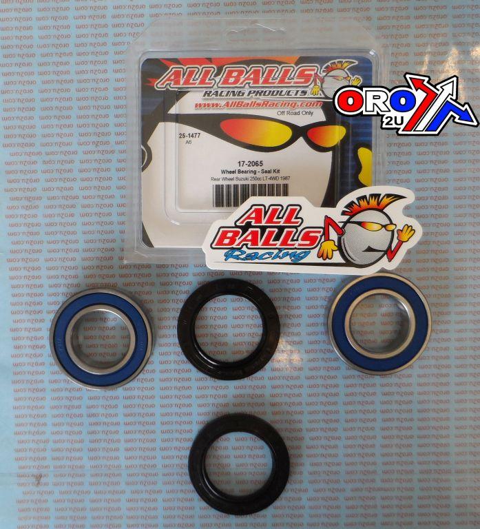 WHEEL BEARING KIT REAR 1987 SUZ LT-4WD 250, ALLBALLS 25-1477 ATV