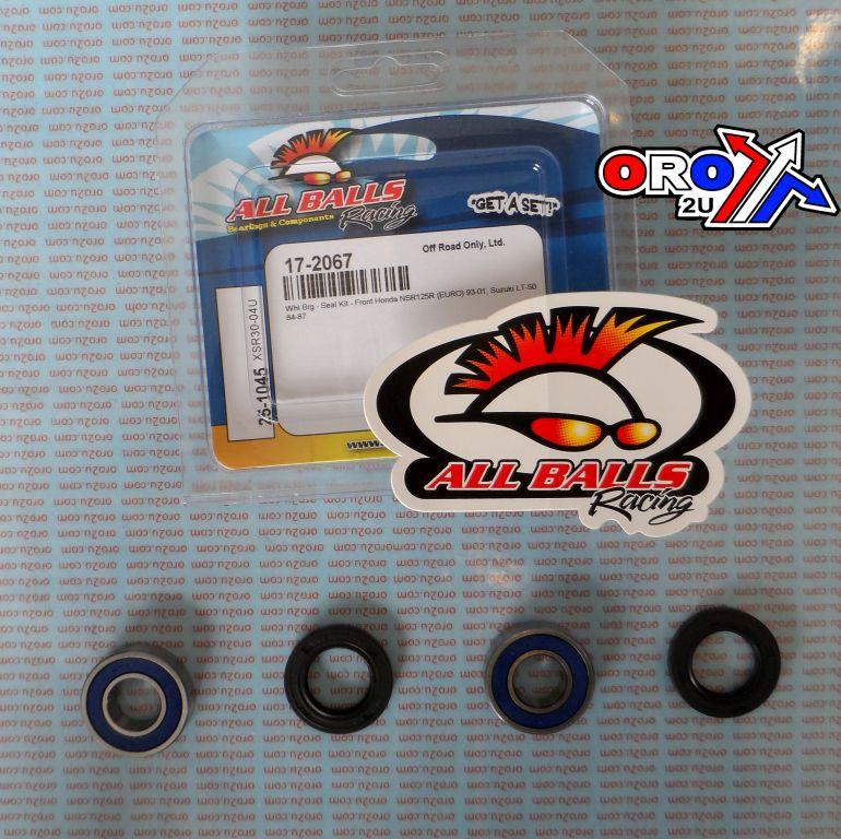 WHEEL BEARING KIT FRONT 84-01 HON/SUZ/HYOSUNG 50-125, ALLBALLS 25-1045 ROAD/ATV