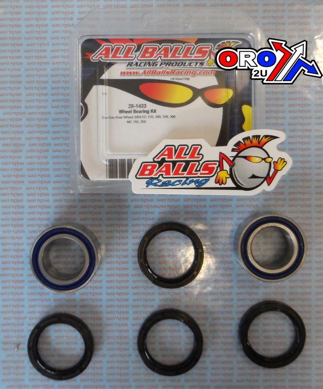 WHEEL BEARING KIT REAR 96-00 ARCTIC-CAT 400/454/500, ALLBALLS 25-1433 ATV