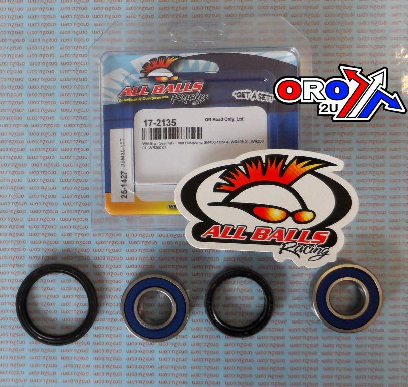 WHEEL BEARING KIT FRONT 01-04 HUSKY SM/WR, ALLBALLS 25-1427 DIRT
