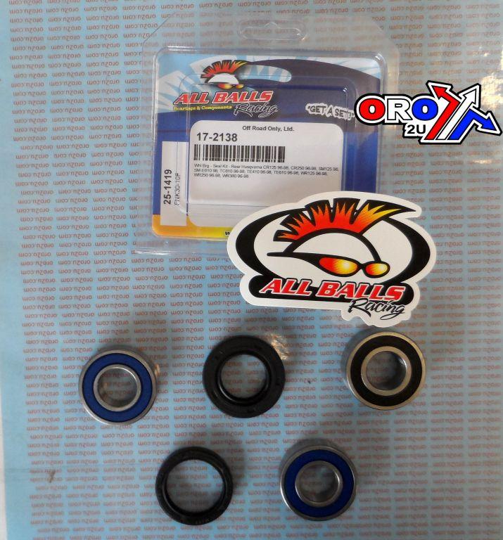 WHEEL BEARING KIT REAR 96-98 HUSKY CR/SM/TC/TE/WR, ALLBALLS 25-1419 DIRT