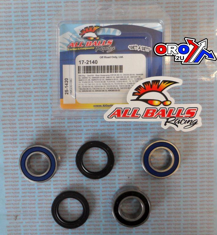 WHEEL BEARING KIT REAR 00-13 HUSKY CR/SM/TC/TE/TX/WR, ALLBALLS 25-1420 DIRT