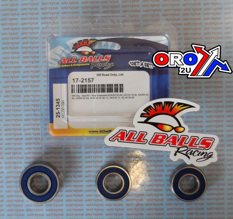 WHEEL BEARING KIT REAR 78-84 KAW 00-22 GAS/HUSKY/KTM, ALLBALLS 25-1345 DIRT