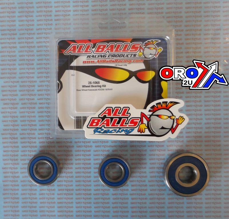 WHEEL BEARING KIT REAR 78-81 KAW KX250, ALLBALLS 25-1065 DIRT