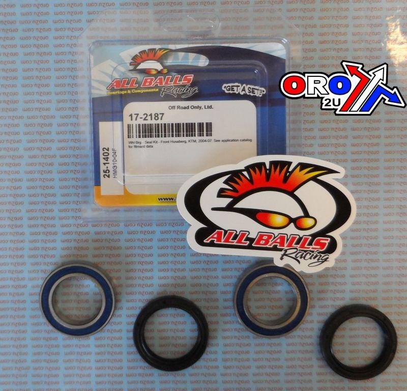 WHEEL BEARING KIT FRONT 01-22 BETA,GAS,HUSA,KTM,HUSKY, ALLBALLS 25-1402 DIRT