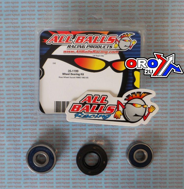 WHEEL BEARING KIT REAR 82-85 SUZ RM80, ALLBALLS 25-1199 DIRT