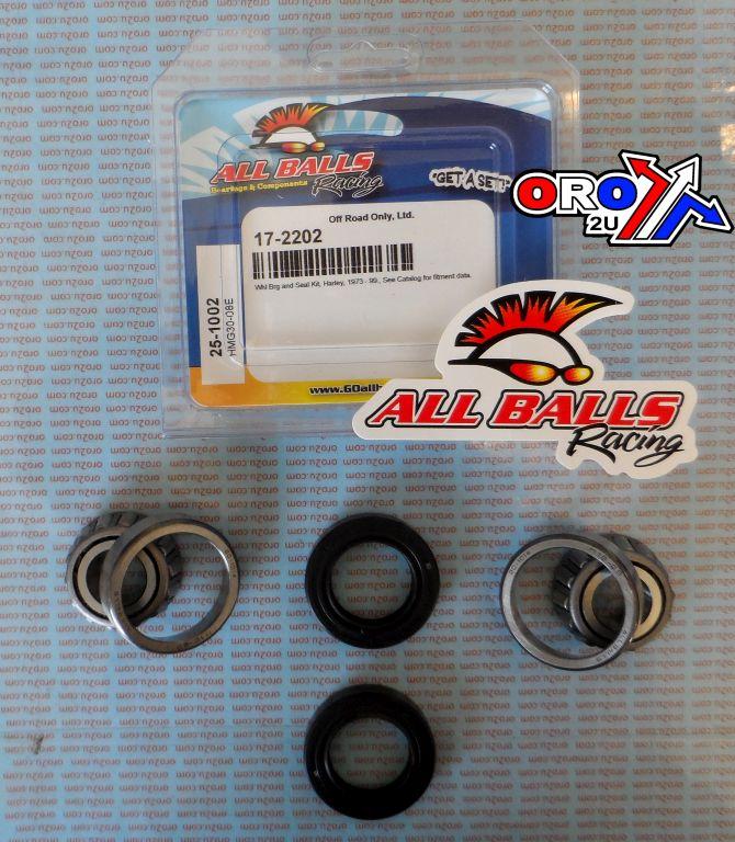 WHEEL BEARING KIT FRONT & REAR 73-99 HARLEY DAVIDSON, ALLBALLS 25-1002 ROAD