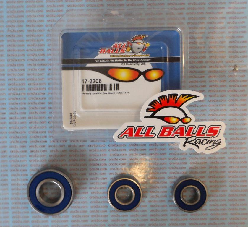 WHEEL BEARING KIT REAR 74-77 SUZ RV125, ALLBALLS 25-1440 ROAD