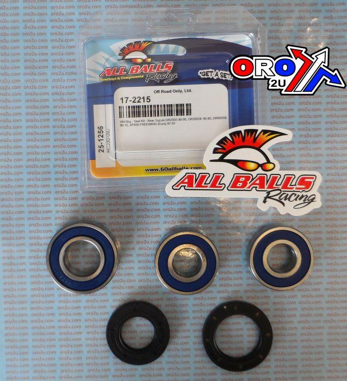WHEEL BEARING KIT REAR 90-20 SUZ DR250-650/XF650, ALLBALLS 25-1256 DIRT