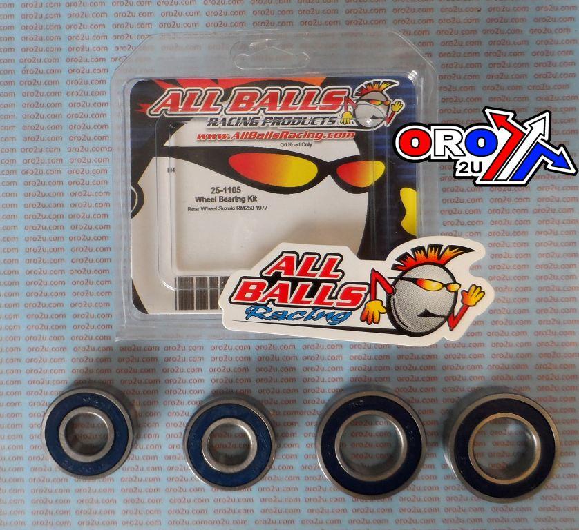 WHEEL BEARING KIT REAR 1977 SUZ RM250, ALLBALLS 25-1105 DIRT