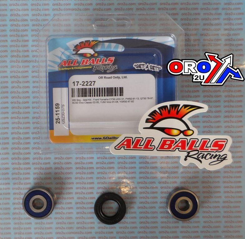 WHEEL BEARING KIT FRONT 79-22 YAM CY/PW/QT/SH/XC/YJ 50, ALLBALLS 25-1159 DIRT/ROAD