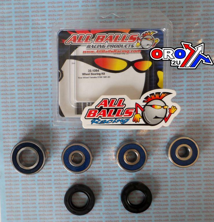 WHEEL BEARING KIT REAR 81-83 YAM DT80, ALLBALLS 25-1094 DIRT