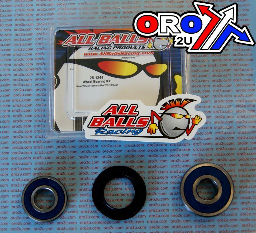 WHEEL BEARING KIT REAR 85-16 SUZ VL/VS600/800/YAM BW200, ALLBALLS 25-1244 DIRT/ROAD