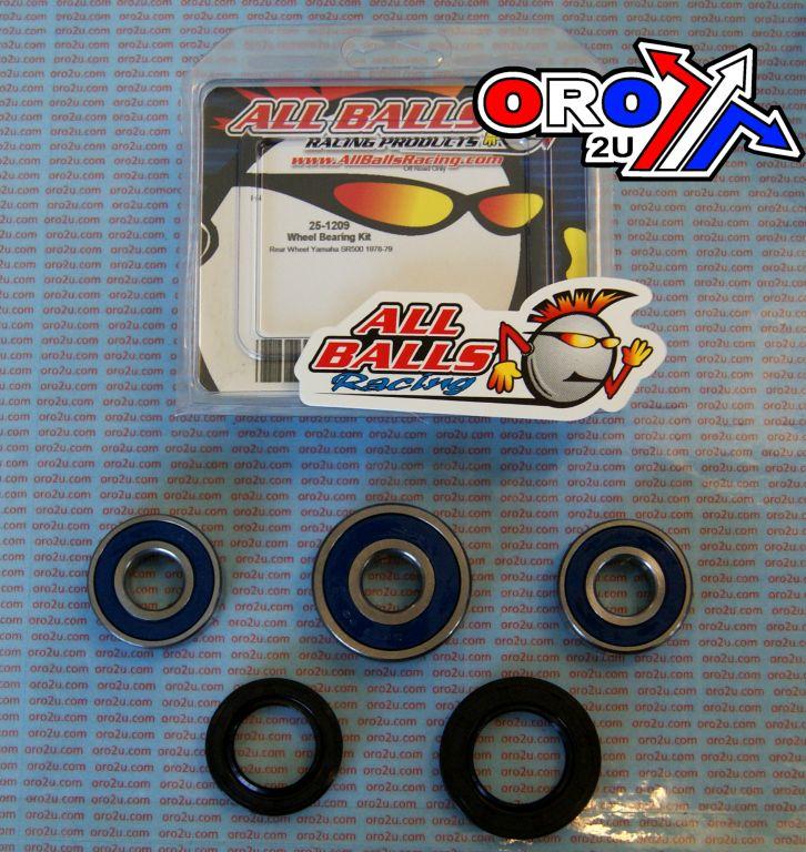 WHEEL BEARING KIT REAR 78-79 YAM SR500, ALLBALLS 25-1209 ROAD