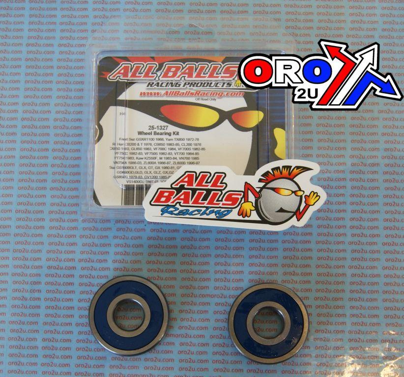 WHEEL BEARING KIT FRONT & REAR 70-21 HON/KAW/SUZ, ALLBALLS 25-1327 ROAD