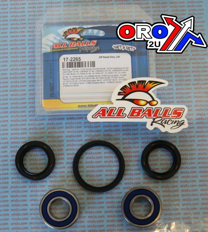 WHEEL BEARING KIT FRONT 87-07 HON CB/CBR/GL/NT/ST/VF/VT, ALLBALLS 25-1077 ROAD